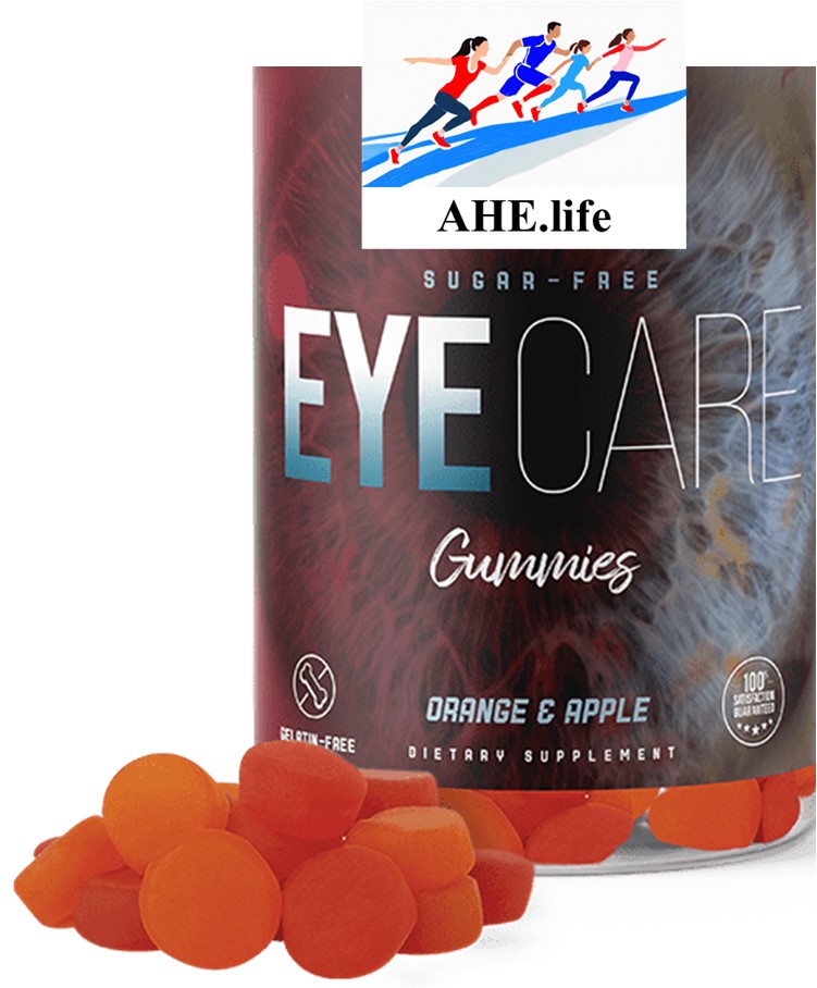 Advanced Sugar Free Eye Care Gummies with Lutein & Zeaxanthin plus Vitamins A, C, E, & Zinc, Orange & Apple Flavor