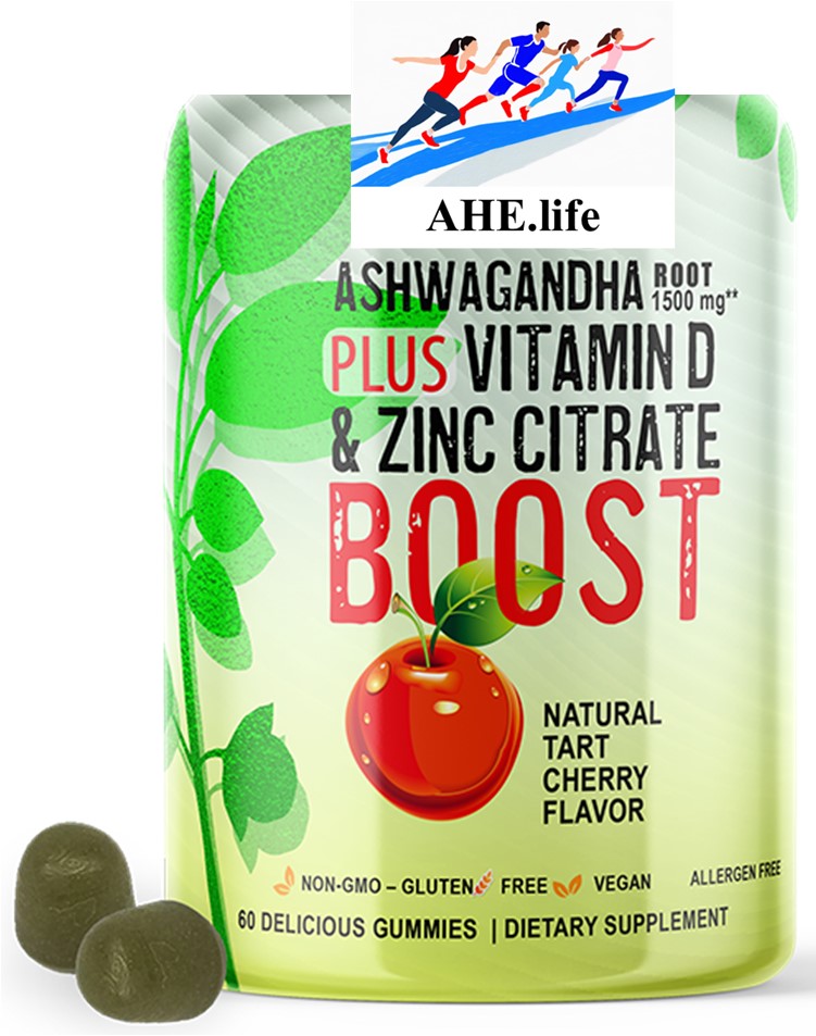 Ashwagandha Root Gummies 1,500mg** Plus Vitamin D & Zinc Citrate Boost