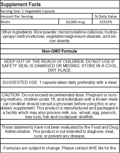 Biotin 10,000 mcg