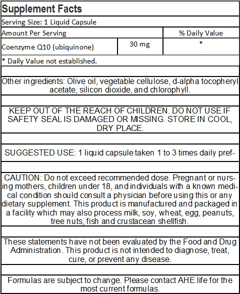 CoQ10 30mg Ubiquinone