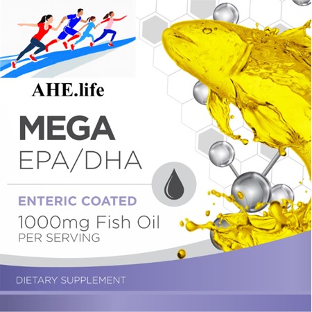 Mega EPA/DHA 1000mg Fish Oil, Enteric Coated