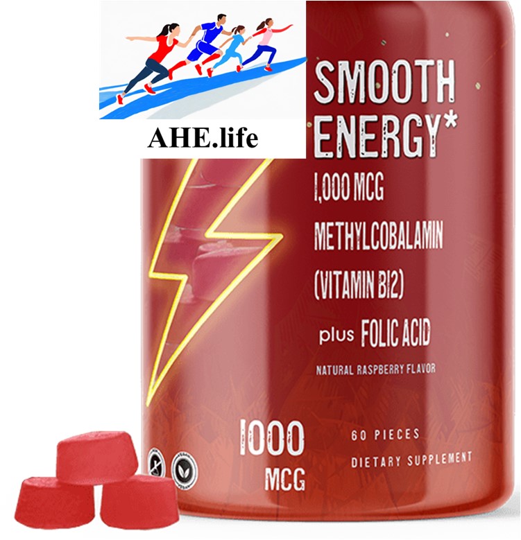 Smooth Energy Gummies with 1,000mcg Methylcobalamin (Vitamin B12) Plus Folic Acid