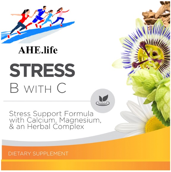 Stress Support Formula with Vitamin B, C, Calcium Magnesium & a Herbal Complex