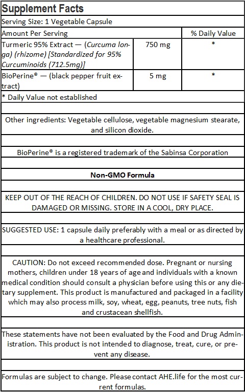 Turmeric 750mg with BioPerine®