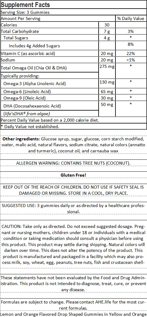 Vegetarian Omega Plus DHA Gummies