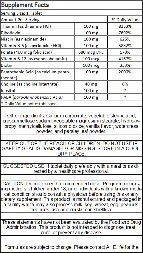 Vitamin B-100 Complex Advanced Formula